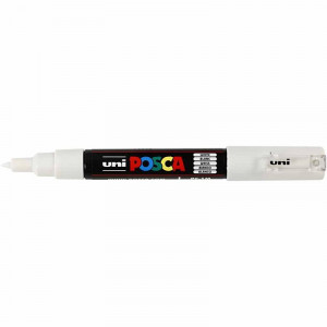 Uni Posca Stift Extra Fein Weiß 0,7mm von Uni-Posca