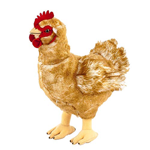 Uni-Toys - Henne braun - 37 cm (Höhe) - Plüsch-Huhn, Vogel - Plüschtier, Kuscheltier von Uni-Toys