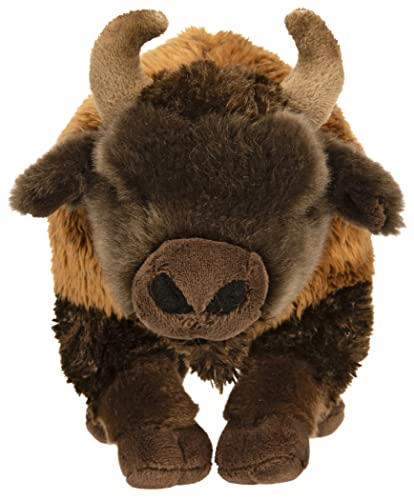 Uni-Toys - Bison - 29 cm (Länge) - Plüsch-Büffel, Wisent, Wildrind, Rind - Plüschtier, Kuscheltier von Uni-Toys