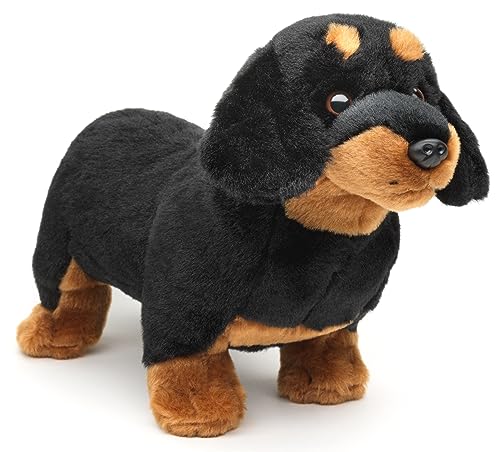 Uni-Toys - Dackel, stehend (ohne Leine) - 28 cm (Länge) - Plüsch-Hund, Haustier - Plüschtier, Kuscheltier von Uni-Toys