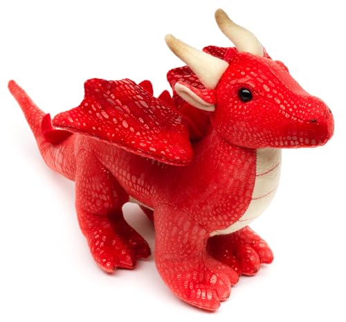 Uni-Toys - Drache rot - 26 cm (Länge) - Plüsch-Fabeltier - Plüschtier, Kuscheltier von Uni-Toys