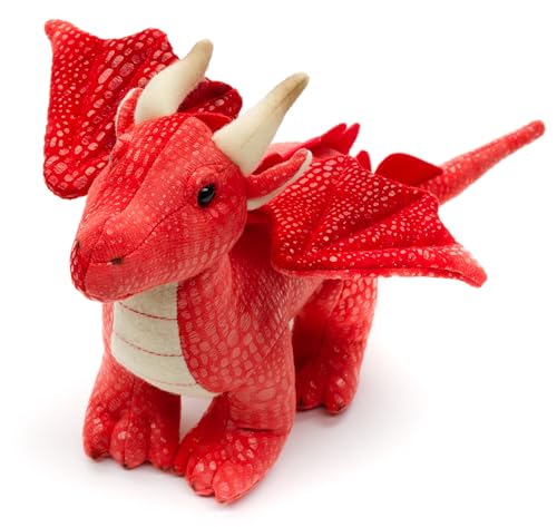 Uni-Toys - Drache rot - 26 cm (Länge) - Plüsch-Fabeltier - Plüschtier, Kuscheltier von Uni-Toys