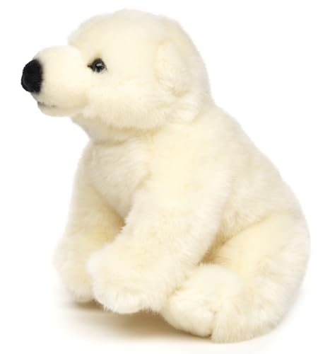 Uni-Toys - Eisbär Junges, sitzend - 16 cm (Höhe) - Plüsch-Bär, Polarbär - Plüschtier, Kuscheltier von Uni-Toys