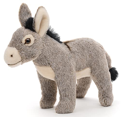 Uni-Toys - Esel grau, stehend - 20 cm (Höhe) - Plüsch-Esel - Plüschtier, Kuscheltier von Uni-Toys