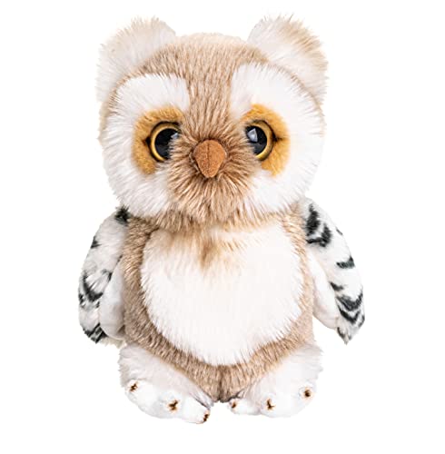 Uni-Toys - Eule beige-weiß - 18 cm (Höhe) - Plüsch-Vogel - Plüschtier, Kuscheltier von Uni-Toys