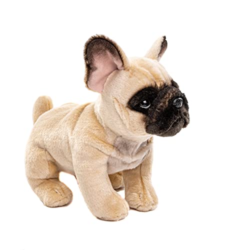 Uni-Toys - Französische Bulldogge (beige) - 27 cm (Länge) - Plüsch-Hund, Dogge, Haustier - Plüschtier, Kuscheltier von Uni-Toys