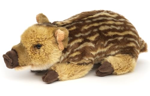 Uni-Toys - Frischling, liegend - 27 cm (Länge) - Plüsch-Schwein, Wildschwein - Plüschtier, Kuscheltier von Uni-Toys