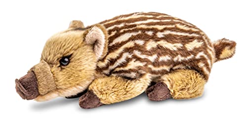 Uni-Toys - Frischling, liegend - 27 cm (Länge) - Plüsch-Schwein, Wildschwein - Plüschtier, Kuscheltier von Uni-Toys