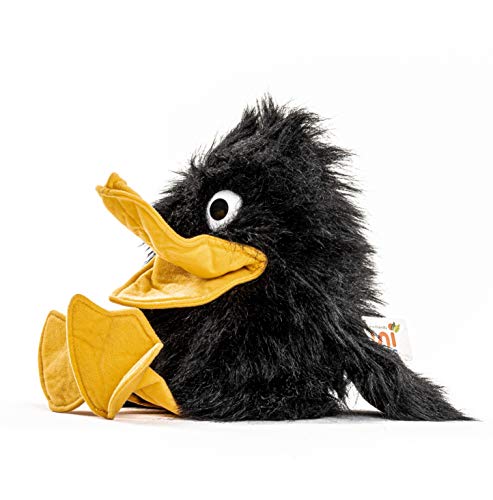 Uni-Toys - Handpuppe Rabe - 40 cm (Höhe) - Plüsch-Puppe, Vogel - Plüschtier, Kuscheltier von Uni-Toys