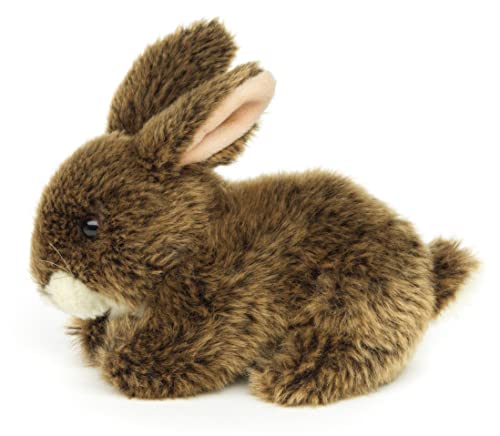 Uni-Toys - Hase, liegend (braun) - 18 cm (Länge) - Plüsch-Kaninchen - Plüschtier, Kuscheltier von Uni-Toys