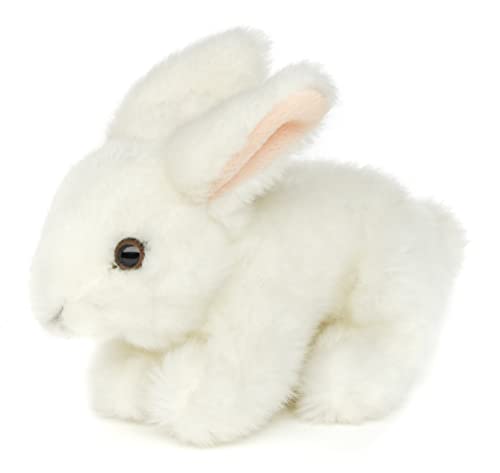 Uni-Toys - Hase, liegend (weiß) - 18 cm (Länge) - Plüsch-Kaninchen - Plüschtier, Kuscheltier von Uni-Toys