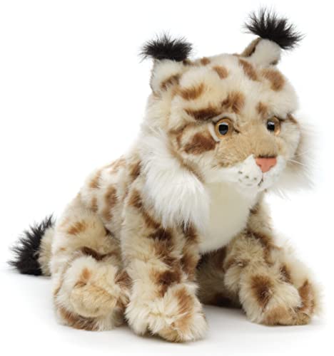 Uni-Toys - Luchs, sitzend - 23 cm (Höhe) - Plüsch-Katze - Plüschtier, Kuscheltier von Uni-Toys