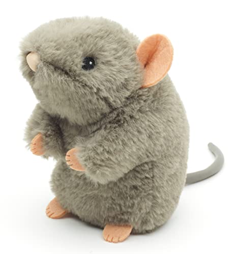 Uni-Toys - Eco-Line - Maus grau, stehend - zu 100% aus recyceltem Material - 15 cm (Höhe) - Plüsch-Maus - Plüschtier, Kuscheltier von Uni-Toys