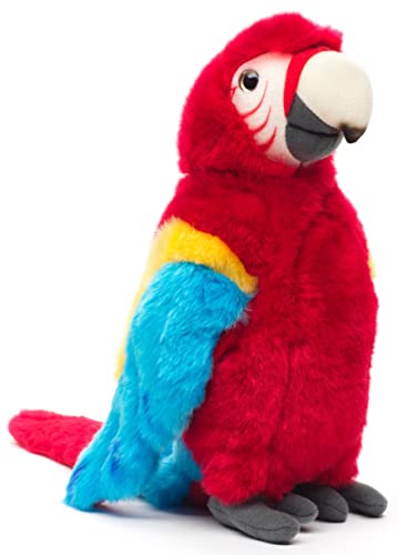 Uni-Toys - Papagei (rot) - 28 cm (Höhe) - Plüsch-Vogel - Plüschtier, Kuscheltier von Uni-Toys