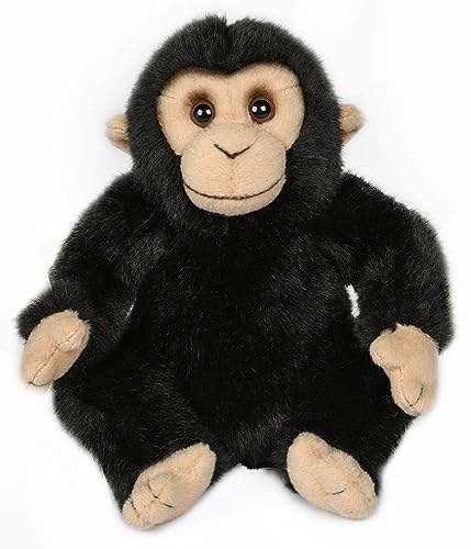 Uni-Toys - Schimpanse, sitzend - 18 cm (Höhe) - Plüsch-AFFE - Plüschtier, Kuscheltier von Uni-Toys