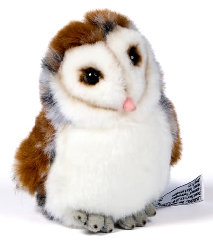 Uni-Toys - Schleiereulen-Baby - 12 cm (Höhe) - Plüsch-Vogel, Eule - Plüschtier, Kuscheltier von Uni-Toys