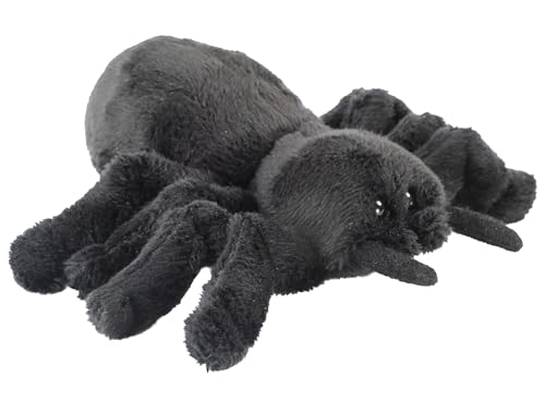 Uni-Toys - Schwarze Spinne Plushie - 16 cm (Breite) - Plüsch-Insekt - Plüschtier, Kuscheltier von Uni-Toys