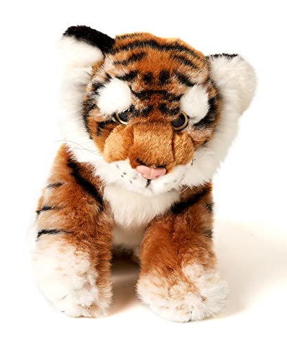 Uni-Toys - Tiger Baby, sitzend - 20 cm (Höhe) - Plüsch-Wildtier - Plüschtier, Kuscheltier von Uni-Toys