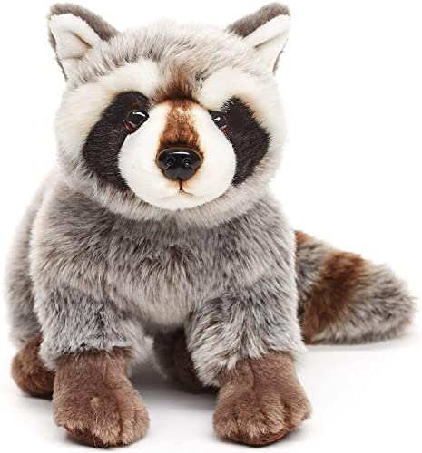 Uni-Toys - Waschbär, sitzend - 25 cm (Länge) - Plüsch-Bär, Waldtier - Plüschtier, Kuscheltier von Uni-Toys