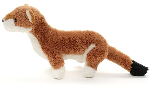 Uni-Toys - Wiesel Plushie - 22 cm (Länge) - Plüsch-Marder - Plüschtier, Kuscheltier von Uni-Toys