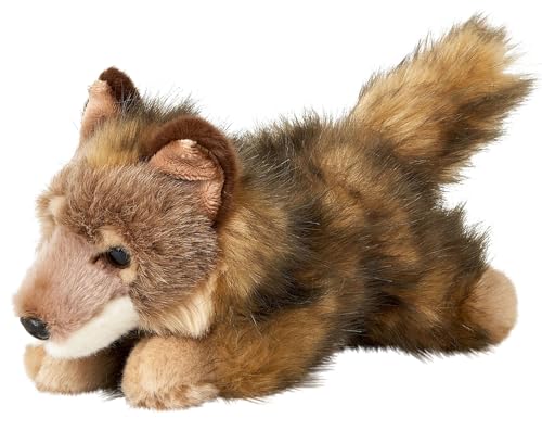 Uni-Toys - Wolf Junges, liegend - 24 cm (Länge) - Plüsch-Wolf - Plüschtier, Kuscheltier von Uni-Toys