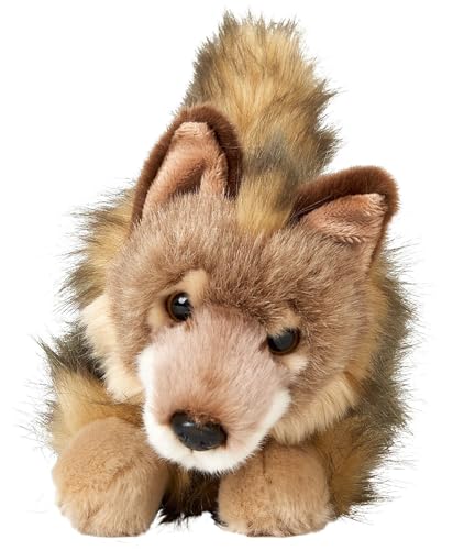 Uni-Toys - Wolf Junges, liegend - 24 cm (Länge) - Plüsch-Wolf - Plüschtier, Kuscheltier von Uni-Toys