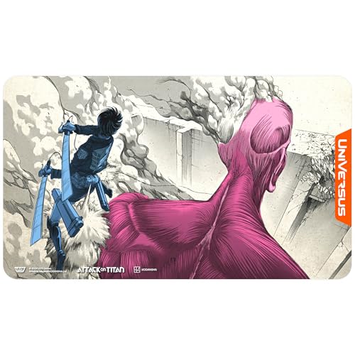 UniVersus: Attack on Titan: Origins of Power - Lethal Strike Playmat - 24x14 Neoprenmatte, Tabletop Kartenspiel Zubehör, UVS Spiele, Lizenziert von UniVersus