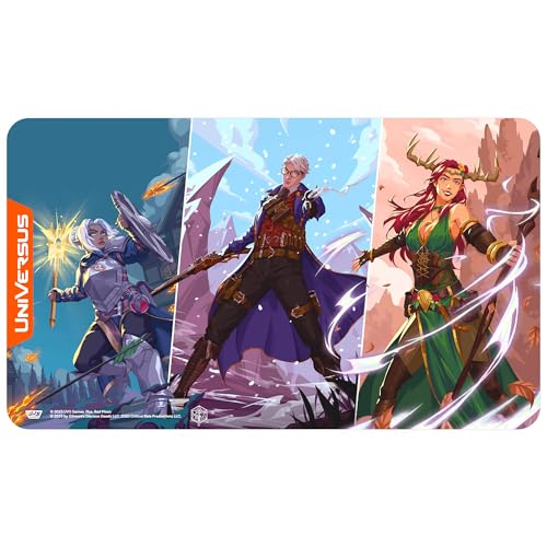 UniVersus: Critical Role: Heroes of Exandria - Pike, Percival, Keyleth of Vox Machina Playmat - 24x14, Neopren, Tabletop Game Accessory, UVS Games von UniVersus