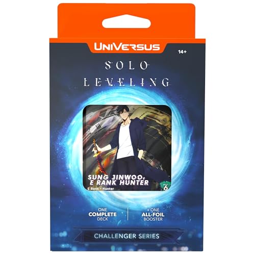 UniVersus: Solo Leveling - Challenger Series - Deck Building Card Game, Ready to Play Card Deck, Sung Jinwoo Character Card, 6 Foil Or Alt Art Cards von UniVersus