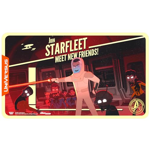 UniVersus: Star Trek: Lower Decks - Sam Rutherford Playmat - 24 x 14 Neopren Matte Tischkartenspiel Zubehör UVS Spiele Offiziell lizenziert von UniVersus