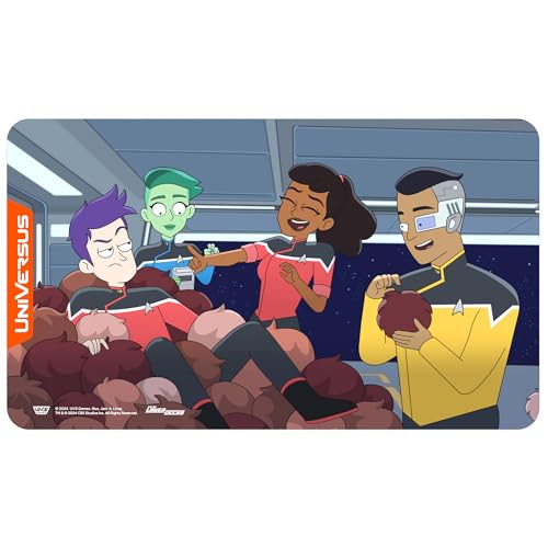 UniVersus: Star Trek: Lower Decks - Tribbles Playmat - 24x14 Neoprenmatte, rutschfeste Rückseite, Tischkartenspiel-Zubehör, UVS-Spiele, lizenziert von UniVersus