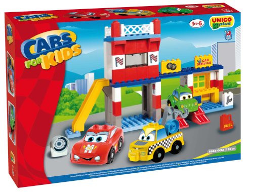 Unico BAU Cars for Kids-Garage Service 108 Stück 8563 von Unico