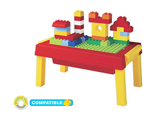 Unico Plus Tisch Spieltisch mit 50 Bausteinen große Grundplatte Unico Plus Tisch Spieltisch mit 50 Bausteinen große Grundplatte von Unico