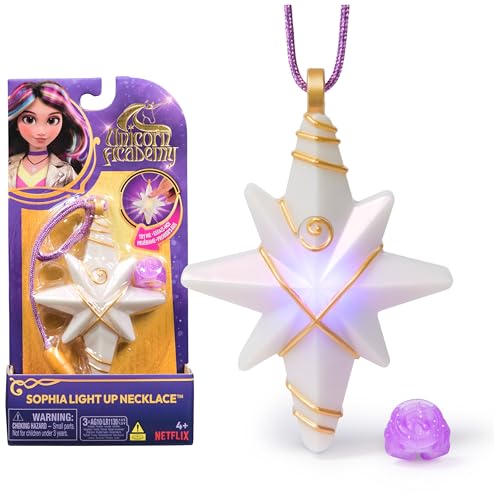 Unicorn Academy Schmuckset - Sophias Kette mit magischen Lichteffekten und Ring, passend zur beliebten Netflix-Serie, für Kinder ab 4 Jahren, Weiß Unicorn Academy Schmuckset - Sophias Kette mit magischen Lichteffekten und Ring, passend zur beliebten Netflix-Serie, für Kinder ab 4 Jahren, Weiß von Unicorn Academy