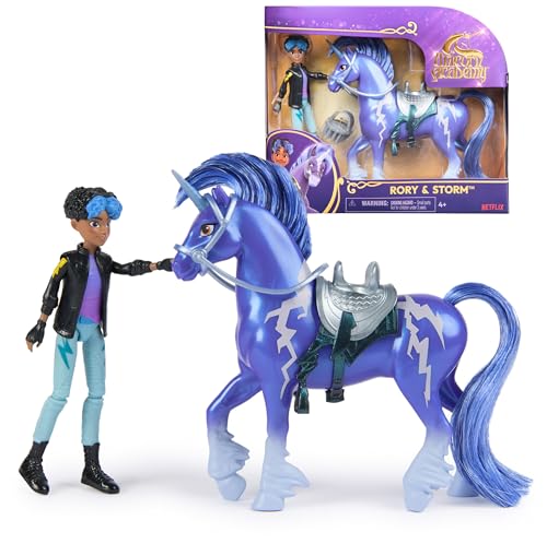 Unicorn Academy Set - Rory und Einhorn Storm mit echter Mähne und Schweif sowie Bürste, ca. 12 cm große Originalfiguren zur beliebten Netflix Serie, für Kinder ab 4 Jahren Unicorn Academy Set - Rory und Einhorn Storm mit echter Mähne und Schweif sowie Bürste, ca. 12 cm große Originalfiguren zur beliebten Netflix Serie, für Kinder ab 4 Jahren von Unicorn Academy