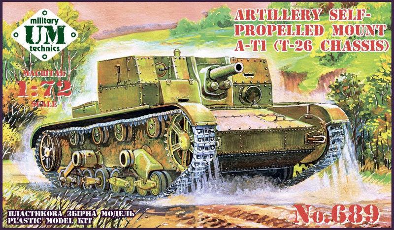 AT-1 Soviet artillery self-propelled gun von Unimodels