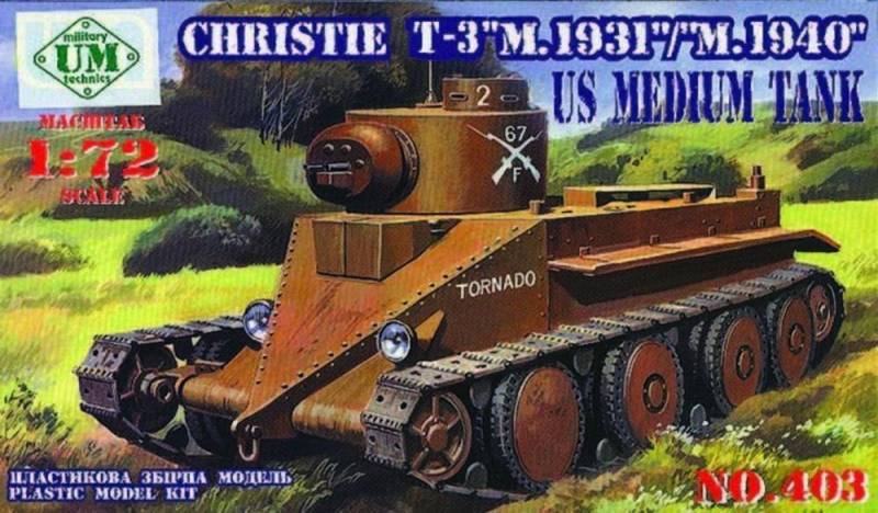 Christie T-3 M.1931/M.1940 von Unimodels