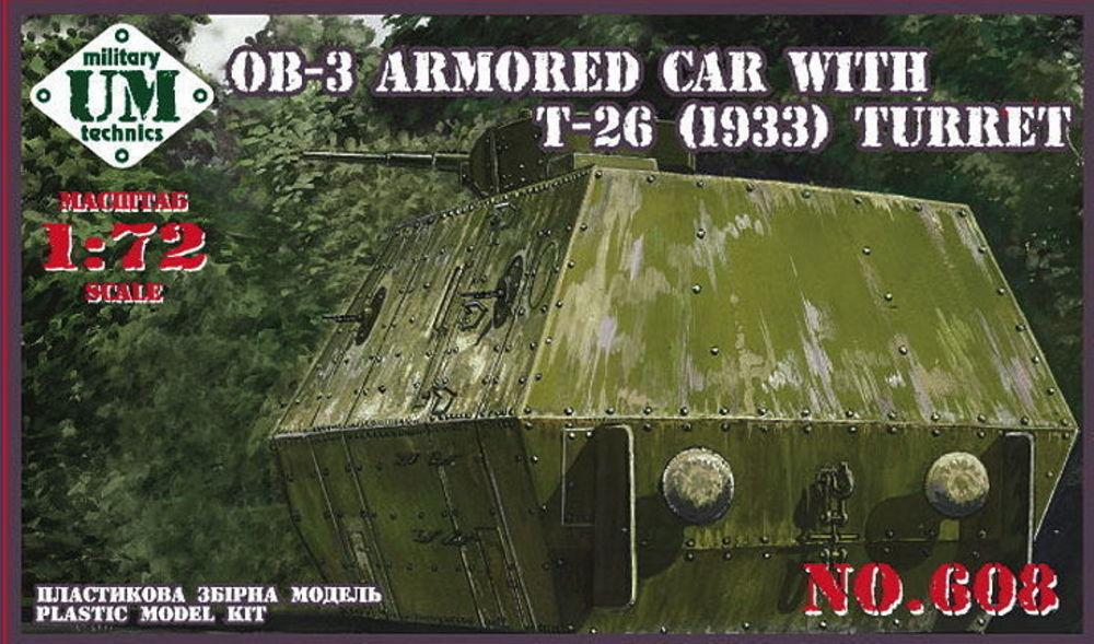 OB-3 Armored carriage with T-26 (1933) turret von Unimodels