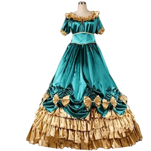 UniqKaliber 18. Jahrhundert viktorianisches Mittelalterliches Bürgerkrieg Ballkleid Cosplay Tanzkostüm Dame Prinzessin Kostüm Vintage Kleid von UniqKaliber