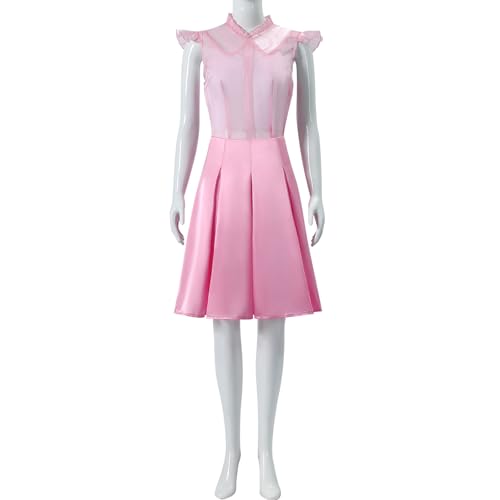 UniqKaliber Wicked Glinda Kostüm für Erwachsene, rosa Glinda-Prinzessinnenkleid, Kostüme, Cosplay, Halloween-Outfit für Damen von UniqKaliber