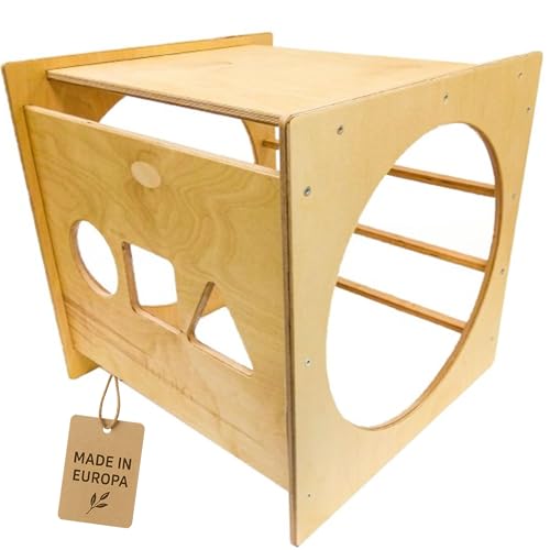 Unique Nature Montessori Spielwürfel 55x55x55 cm – multifunktionales Indoor Motorikspielzeug aus Holz ab 1 Jahr, großer Motorikwürfel als Tunnel, Sortierer & Kletterelement für Kleinkinder Unique Nature Montessori Spielwürfel 55x55x55 cm – multifunktionales Indoor Motorikspielzeug aus Holz ab 1 Jahr, großer Motorikwürfel als Tunnel, Sortierer & Kletterelement für Kleinkinder von Unique Nature