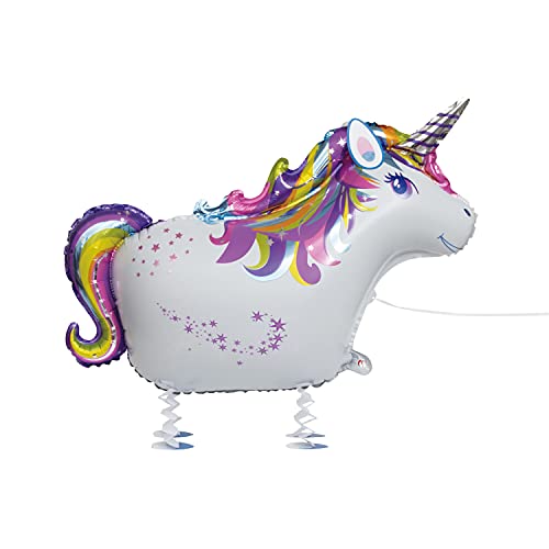 Folien-Luftballon Laufendes Haustier Einhorn - 90 cm von Unique