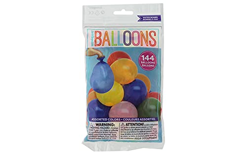 Verschiedene Latex-Wasserluftballons - 144er-Packung von Unique