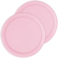 Kuchenteller in Rosa, 20er Pack, Ø 17cm von Unique Party