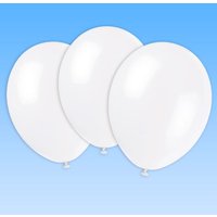 Luftballons weiß im 10er Pack, 30cm von Unique Party