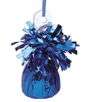 Ballongewicht blau Metallic 13cm zur Sicherung Ihrer Heliumballons, 1 Stk von Unique