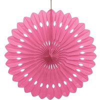 Fächerblume in Rosa mit Klebepad und Schnur für Befestigung, 40cm von Unique