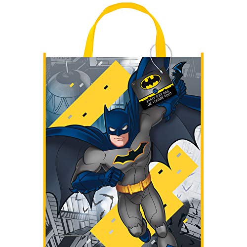 Große Partytasche aus Kunststoff - Batman Party - 33cm x 28cm von Unique