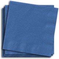 Papierservietten blau, 25cm, 20&nbsp;kleine Partyservietten, einfarbig von Unique