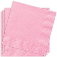 Papierservietten in dezentem Rosa, Kleinformat 25cm, 20 Stück, 2-lag. von Unique